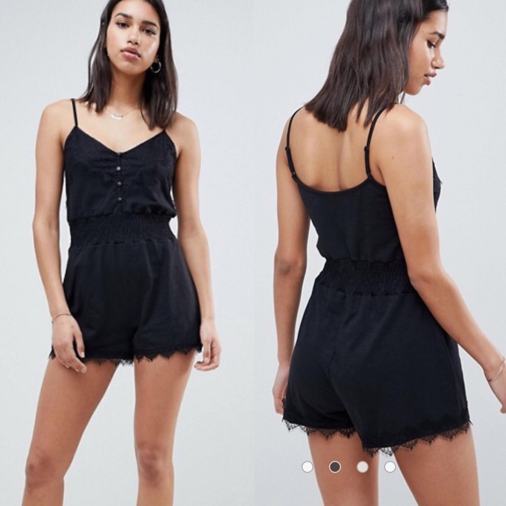ASOS black casual romper